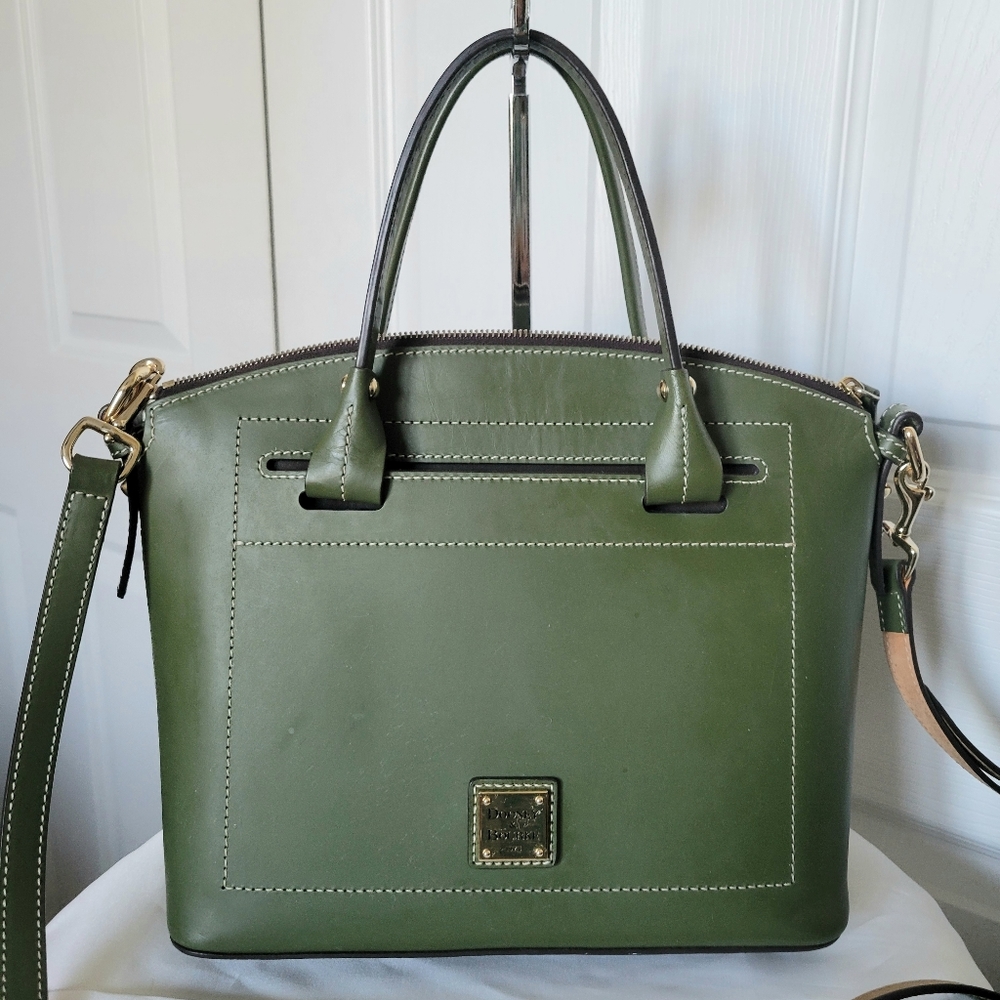 Dooney & Bourke Olive Green Leather Satchel